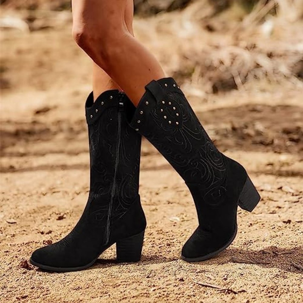 SHIBEVER Cowgirl Boots